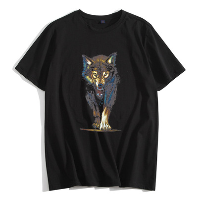 2019 summer new pattern Manufactor Direct selling man T-shirt Cotton T-shirts Short sleeved blank Large Easy leisure time jacket