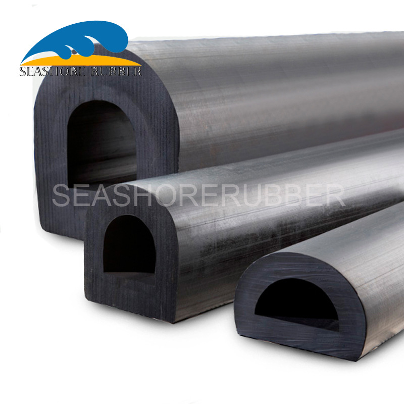 D型橡胶防撞护舷码头防撞块橡胶防撞条口岸船用O型防撞护舷