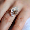 Retro crystal, one size ring, ebay, European style