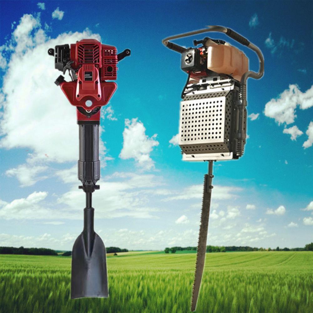 批发零售断根挖树机汽油动力挖树机长铲锯齿断根挖树机厂家