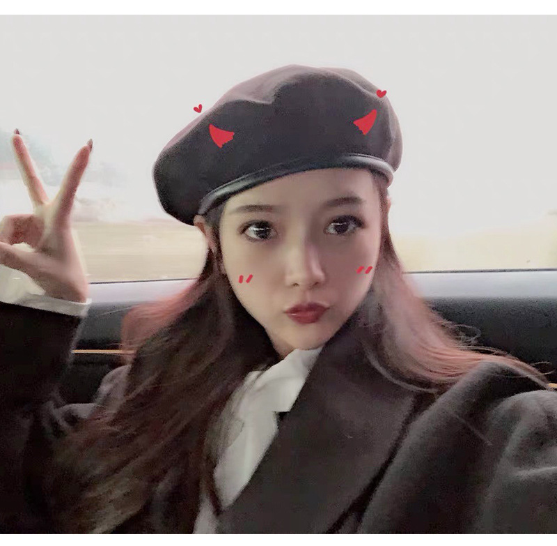 Leopard Print Beret Children's Autumn and Winter Artistic Minimalist Bud Hat Fashion Retro Painter Hat Casual Versatile Trendy Hat_voghion.com