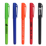 Простая матовая черная ручка-роллер, с печатью вашего логотипа, подарок на день рождения