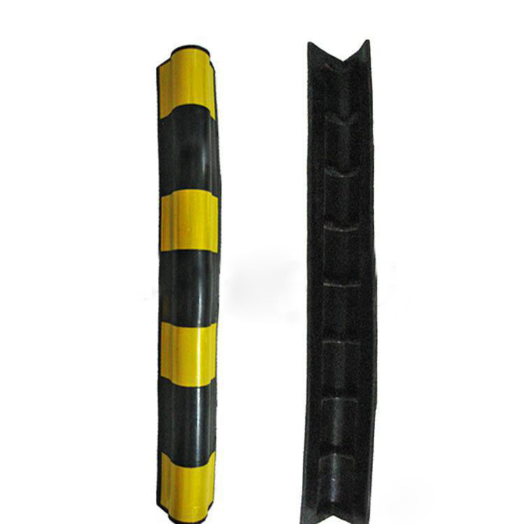 橡胶护墙角1.2米橡胶护角车库反光防撞条停车场护墙角防撞条反光