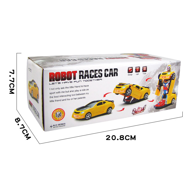 Nuevo eléctrico universal Hornet deformación robot modelo luz música deformación automática para caminar juguetes de Venta caliente