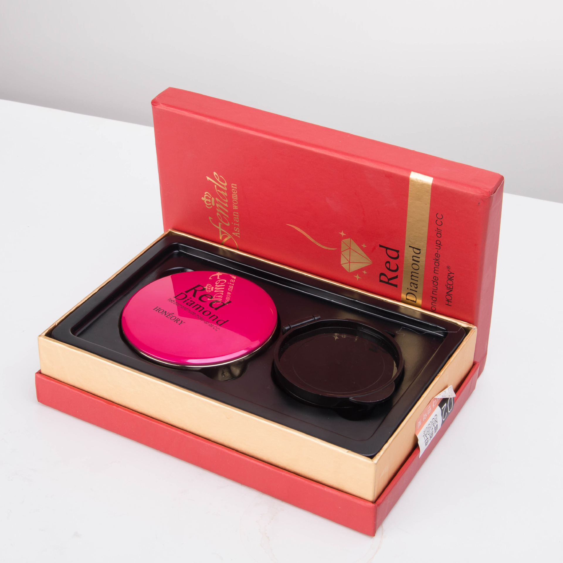 1折 韩格丽 气垫CC高档礼盒 送替换装 彩妆批发 代理加盟 粉底液