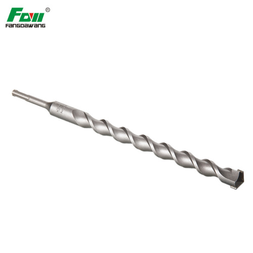 Fang Dawang round handle impact drill bit with two pits and two slots for concrete extended through the wall alloy electric hammer drill bit