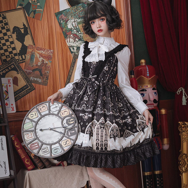 Lolita camisa diseño original japonés lindo slim fit adelgazamiento puff manga bottoming camisa Lolita camisa interior