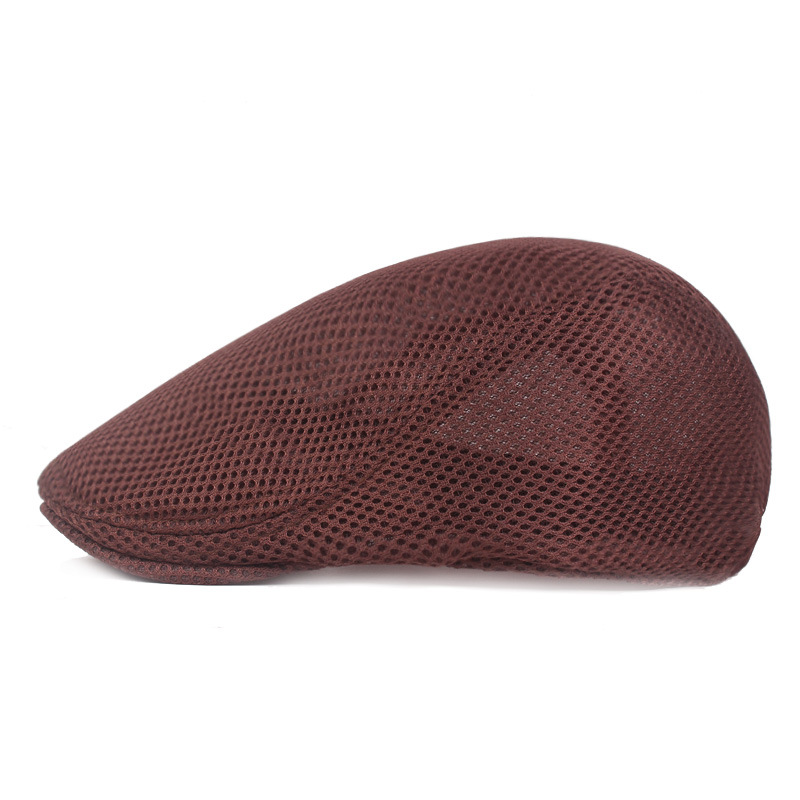 Men's Business Solid Color Flat Eaves Beret Hat display picture 5