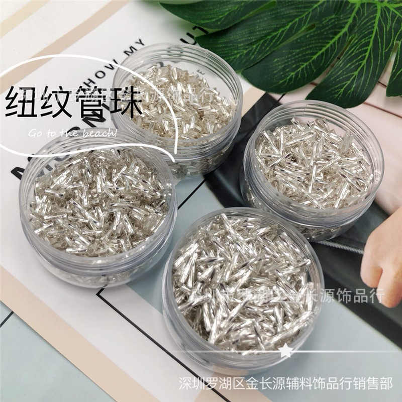 Silver Person Spiral Pipe Bead DIY Handmade Bead Pipe Silver Tube…