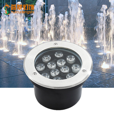 户外不锈钢led水底埋地灯 水下地埋灯 12V24V水下灯水底灯 3W 6W|ru