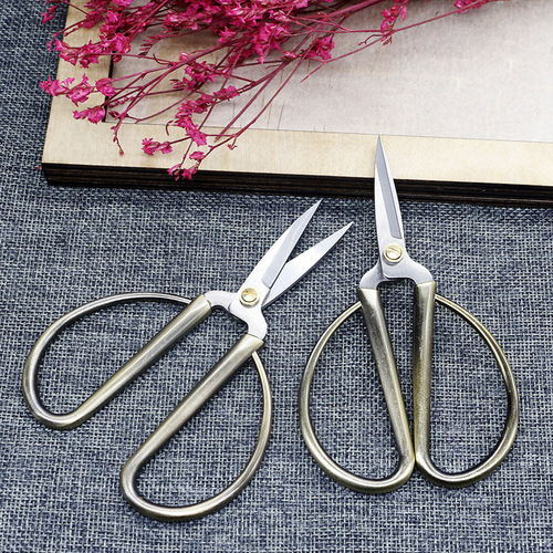 Household tailor scissors, stainless steel gift scissors, dragon and phoenix scissors, auspicious and festive alloy scissors, opening ribbon cutting scissors