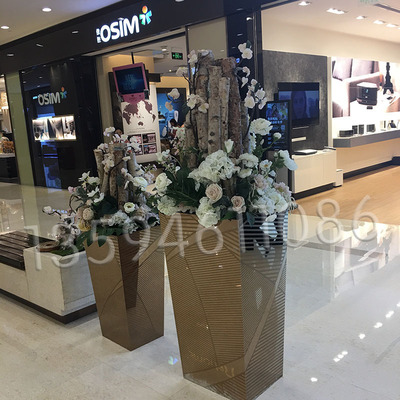 simulation vase Diamond Geometry vase Market shop Office Aisle Decoration vase fashion Minimalist style