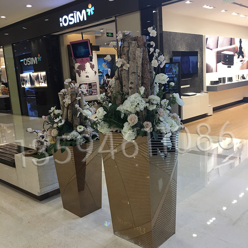 simulation vase Diamond Geometry vase Market shop Office Aisle Decoration vase fashion Minimalist style