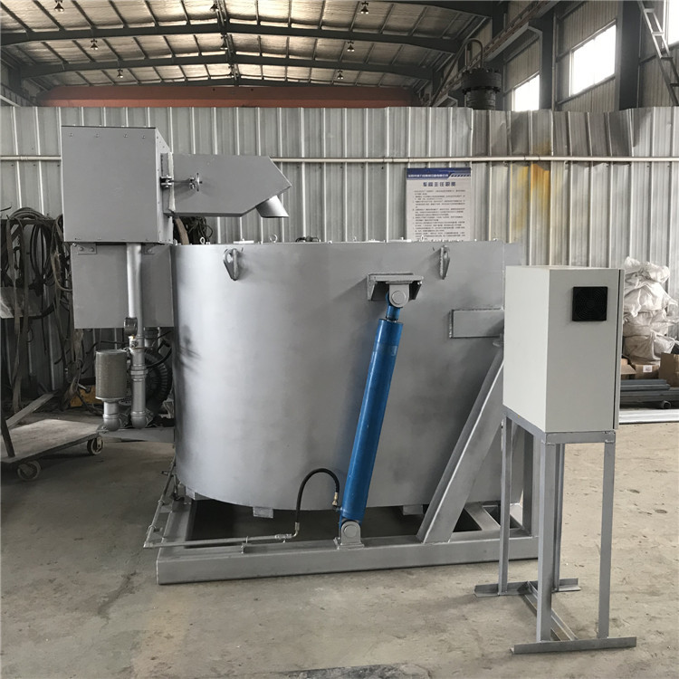 BH600 燃气倾倒式熔铝炉 带嘴坩埚燃气炉 高温铝合金熔化炉厂家