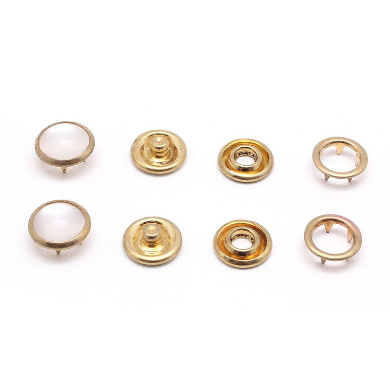 珠光五爪扣  DIY服装辅料服装婴儿衣服扣钮扣铜扣圆形帽钮扣
