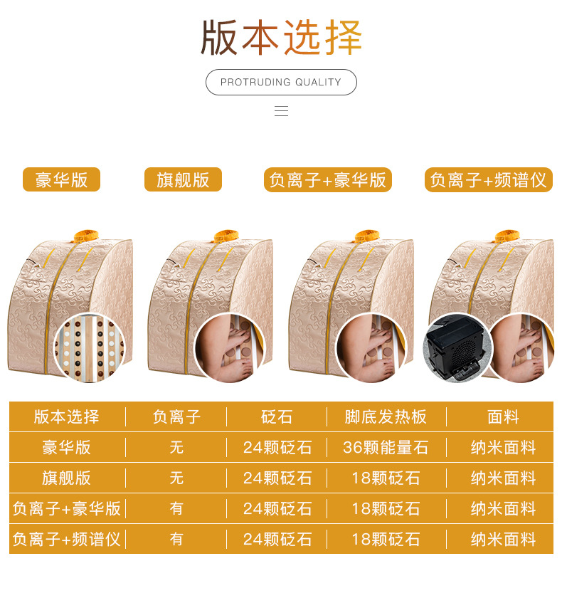 Jingmeile single-person sweat sauna box, sauna room, sweating and fumigation machine, household folding type, strong manufacturer, large stock available detail image 10