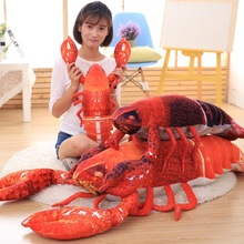 仿真大龙虾抱枕创意恶搞笑毛绒玩具办公室沙发靠垫儿童女生日礼物