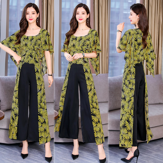 Fashion Apparel Broad-legged Pants Suit Women’s Summer New Fashion 