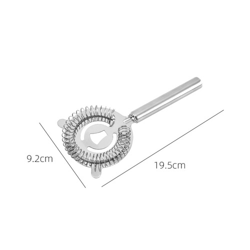 304 stainless steel ice filter bar mixer multi-purpose round handle filter ice cube filter ice separator wholesale