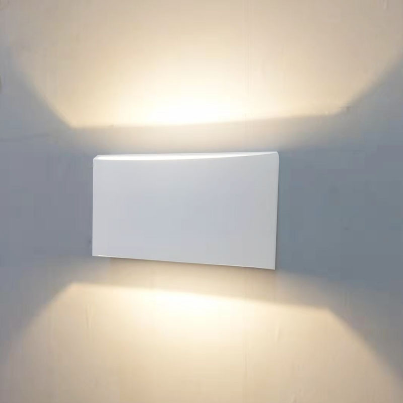 批发简约上下发光铝材壁灯客厅卧室床头灯走廊过道酒店工程订制|ru