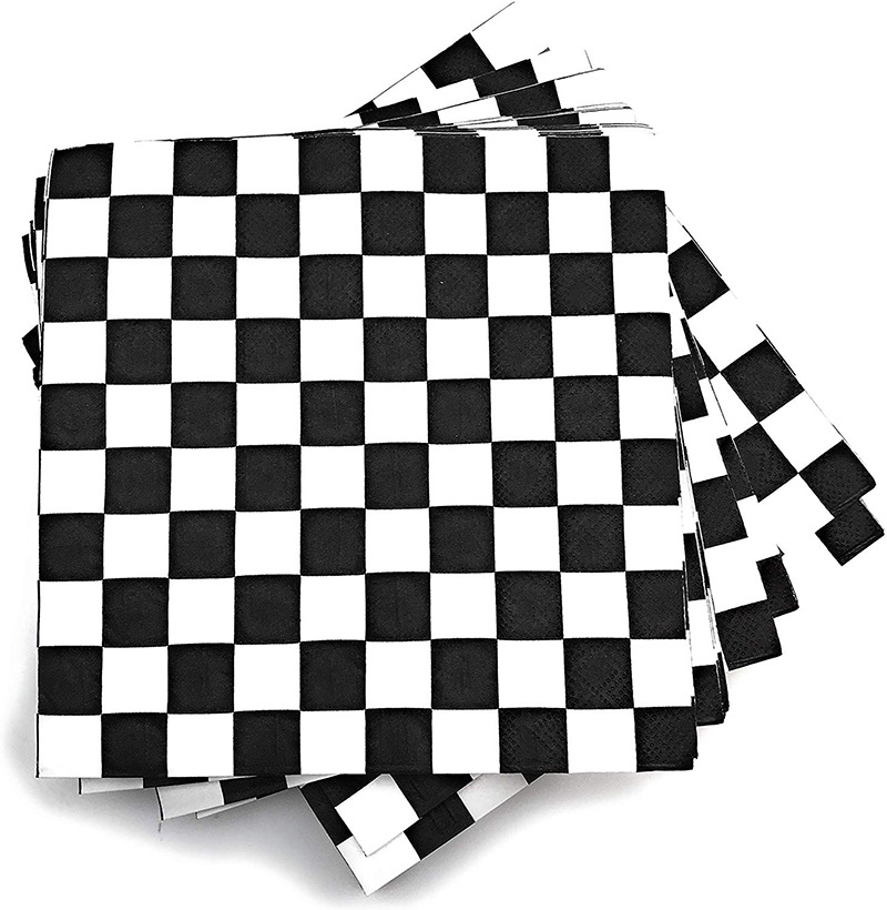 Birthday Checkered Paper Birthday Tableware display picture 5