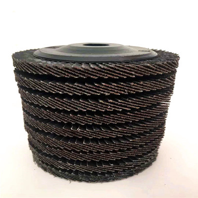 网盖百页片加厚百叶轮抛光片平面抛光轮72页煅烧砂布黑砂布页轮|ms