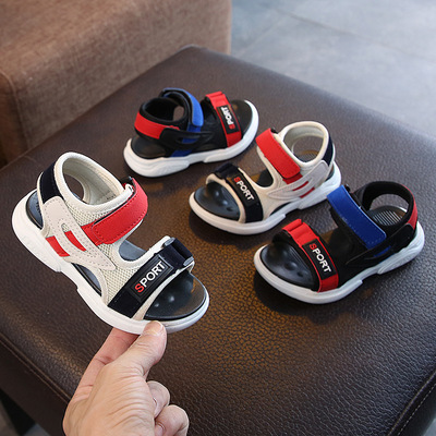 2019 summer new pattern Korean Edition children Beach shoes Boy Sandals Baby Shoes children's shoes sandals  Casual shoes
