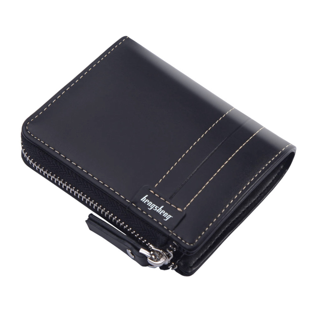 man wallet have cash less than that is registered in the accounts wallet men zipper USD Retro Men's Wallet Driver's license wholesale Oil wax leather