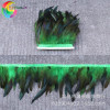 Factory spot sales of colorful feathers cloth edge rooster sideways/rooster cloth edge pink dreamer decoration