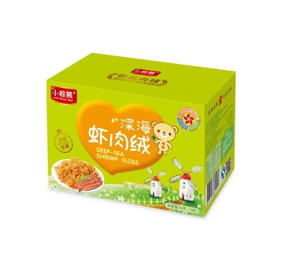小棕熊儿童零食婴幼儿辅食10g*8包精美盒装肉绒猪肉牛肉深海鱼|ms