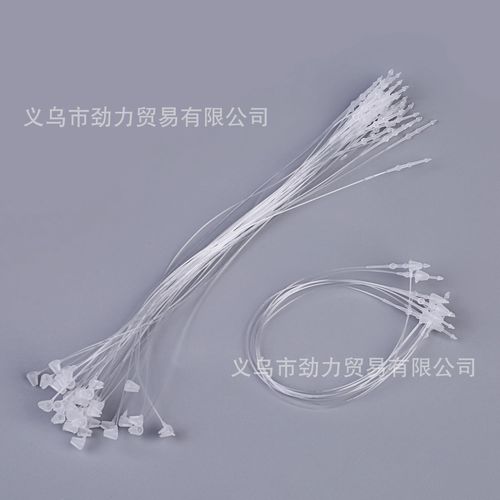Manufacturer wholesale tag line lanyard pointed head round head hand threading needle plastic buckle trademark tag line clothing accessories