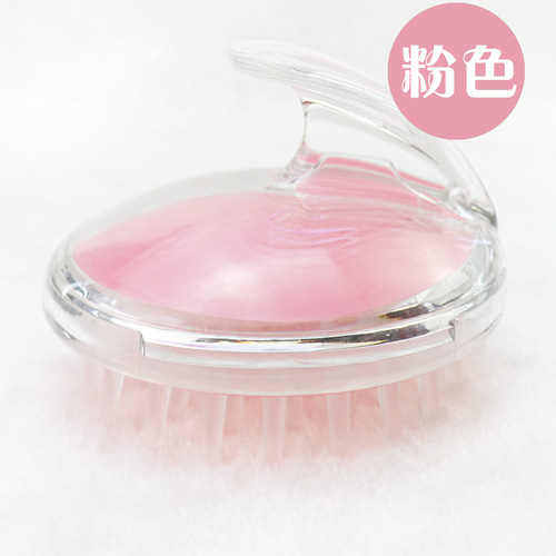 Creative Massage Brush Hair Shampoo Shaker Transparent Scalp Massage Brush Adult Hair Scratcher Shampoo Brush