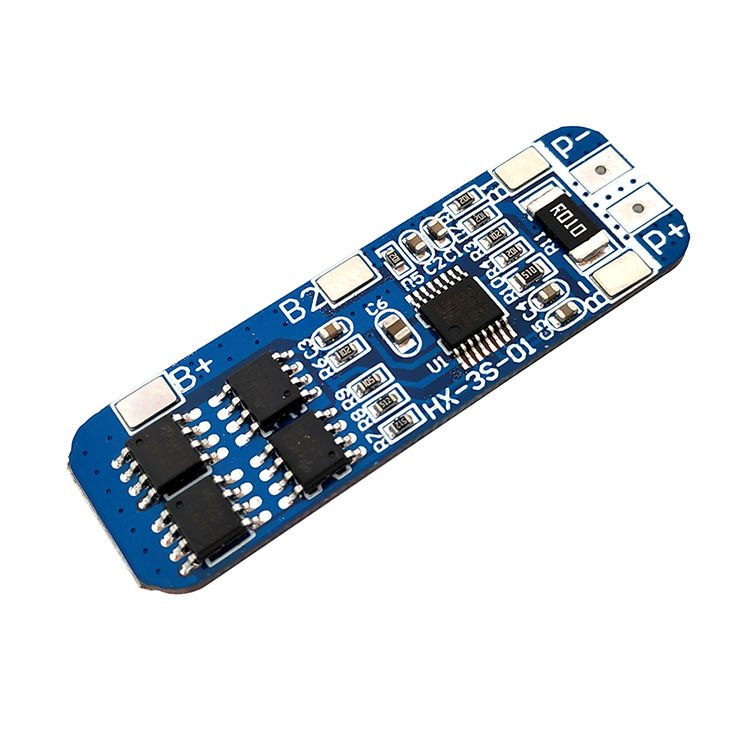 3串12V18650锂电池保护板11.1V 12.6V防过充 过放峰值10A过流保护