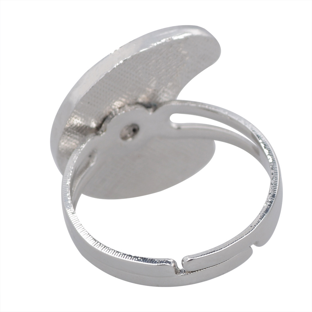50g Weight Artificial Gemstones Inlay Material Birthday Occasion Alloy Material Heart Pattern Women'S Gender Plating Design Fashion Style Simple Peach Heart Love Butterfly Moon Color Changing Ring 39