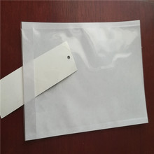 定制加厚10絲PP袋發票透明資料袋反面帶有背膠撕開離型紙后使用