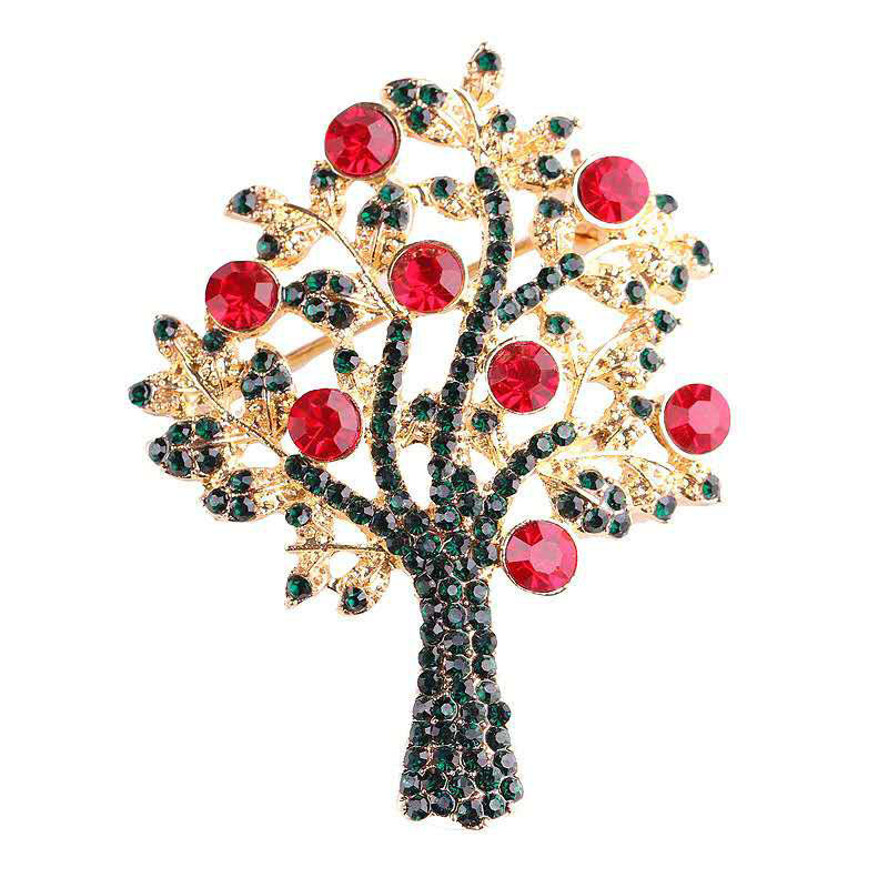Christmas Brooch Crutches Elk Snowflake Snowman Christmas Tree Wreath Bell Boots Pin Corsage Hot Sale display picture 4