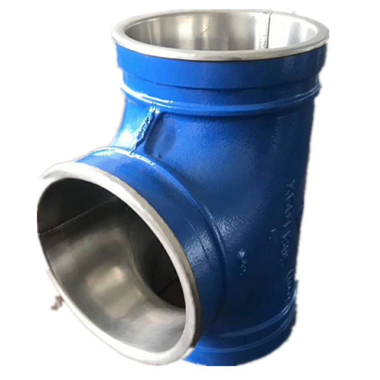 浙江内衬304不锈钢直接管件  内衬不锈钢三通 四通复合管三通其他