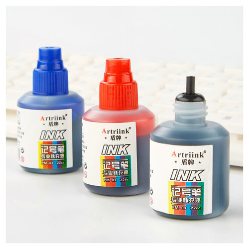 Marker ink non-erasable 22ml large capacity red blue black marker pen refill liquid express logistics pen refill liquid