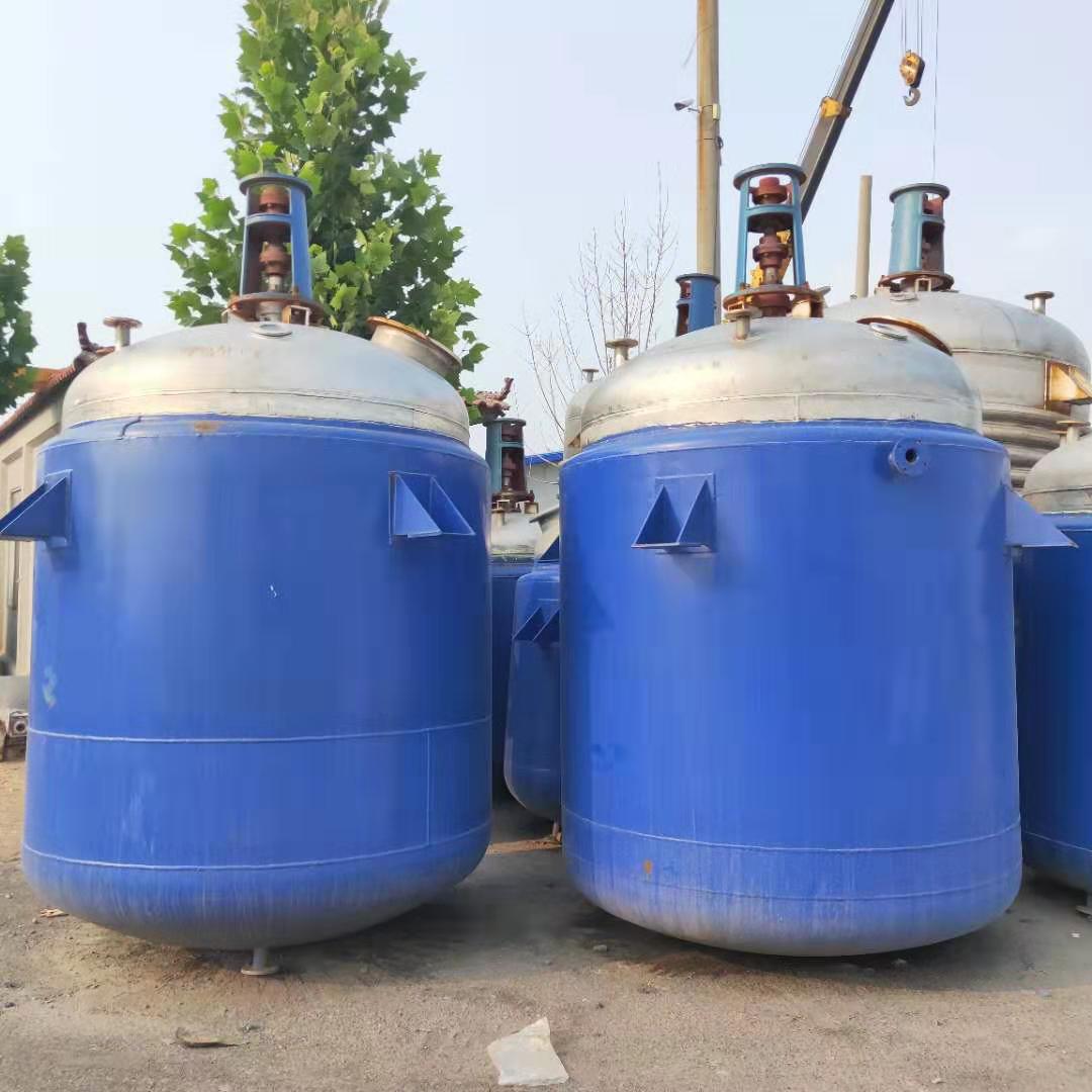 二手6吨反应釜 6300升开式搪瓷反应釜 购销不锈钢反应釜