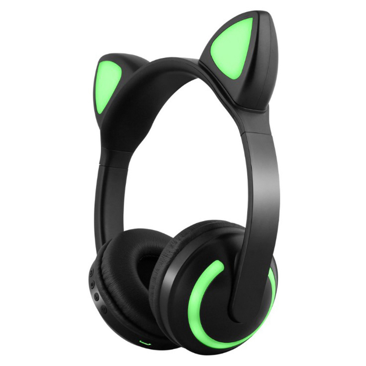 Head-mounted Wireless Cat Ear Luminous Headset Mobile Phone Computer Universal Bluetooth Headset
