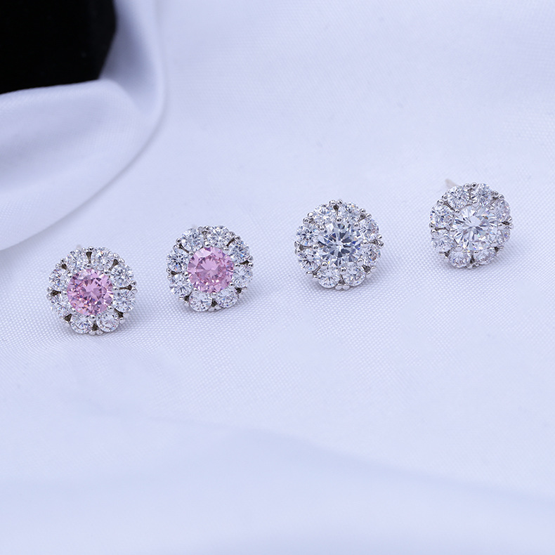 Studs Come And Go With The Same Zirconia Earrings display picture 13