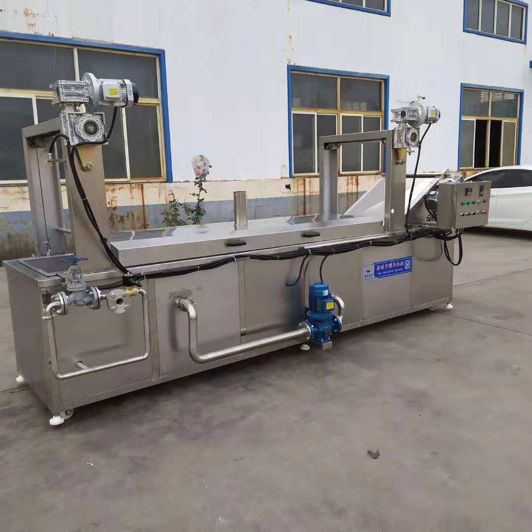 香酥炸鱼油炸流水线 自动提升过滤型炸鱼油炸生产线 小鱼油炸机