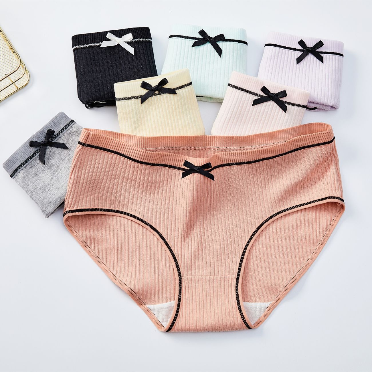 Women's underwear wholesale threaded cot...