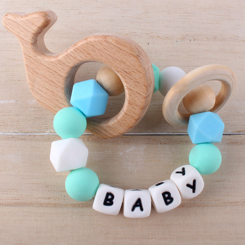 Nueva silicona mordedor bebé haya molar juguete materno e infantil suministros mordida pegamento mordedor juguete Comercio exterior ventas directas