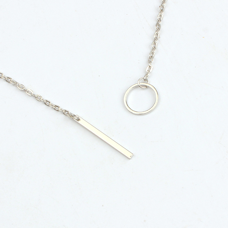 7g Weight Necklace Classification Wedding, Travel Occasion Alloy Material Women'S Gender Plating Design Simple Style Style Gold, Silver Color Fashion Retro Necklace 4