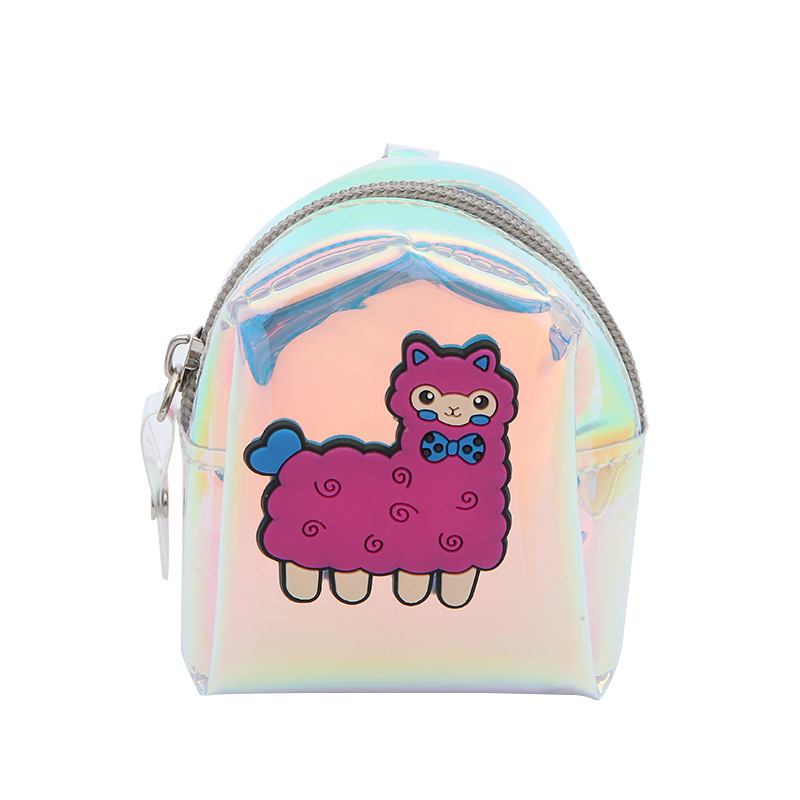 Hot Selling Creative Cartoon Alpaca Wallet Ladies Pvc Laser Coin Purse  Wholesale display picture 6