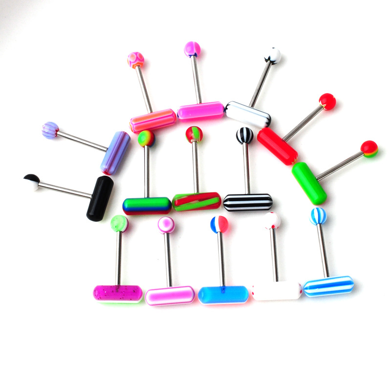 new body piercing pill capsules acrylic tongue nails wholesale