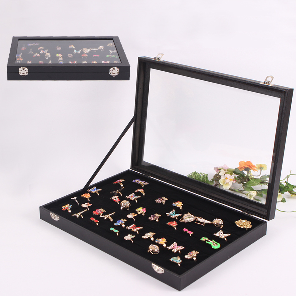 Spot wholesale 100 rings 8 jewelry box p...