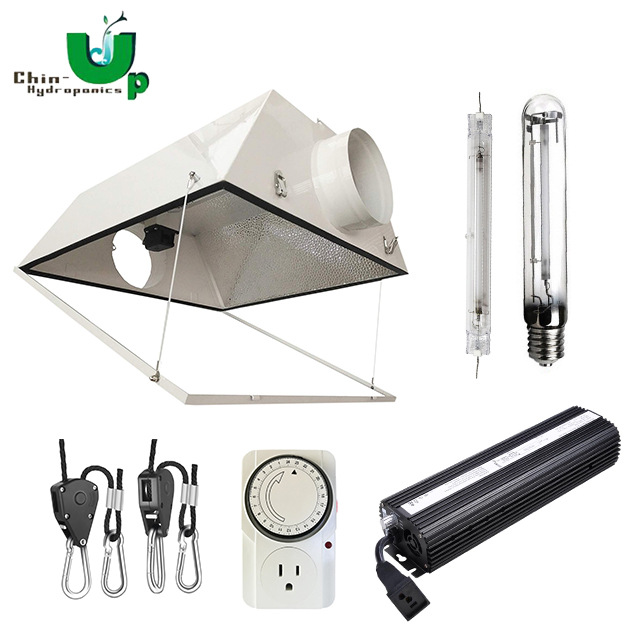 植物生长照明补光双端灯罩镇流器灯管吊绳24小时计时器灯具套装