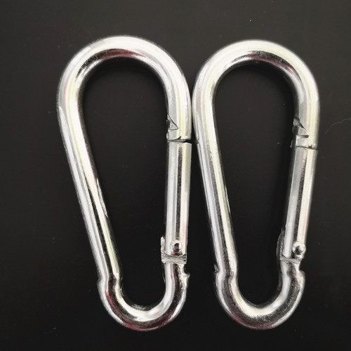 Factory Wholesale Zinc Plated Safety Buckle Climbing Buckle Spring Clip Fast Connection Ring Solid Quality Rigging Hardware